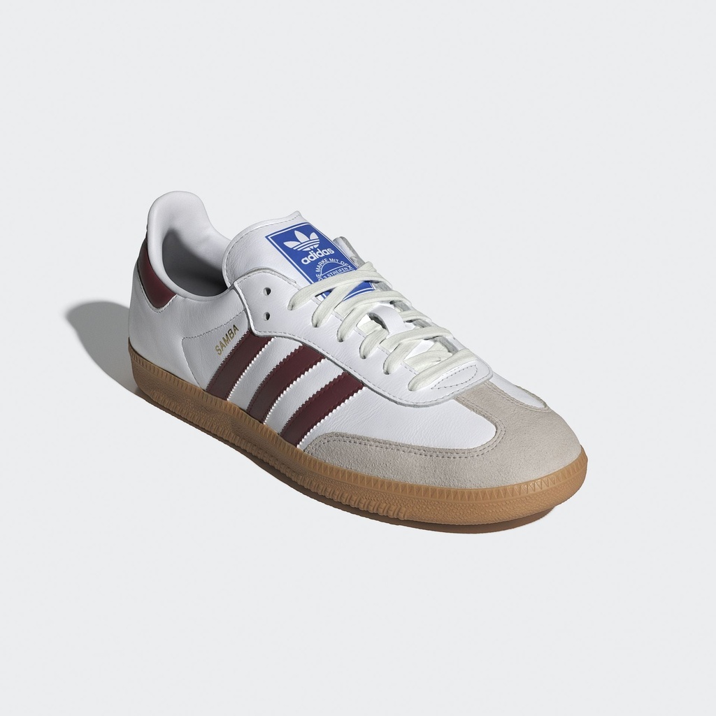 SAMBA OG SHOES - Cloud White / Collegiate Burgundy / Gum
