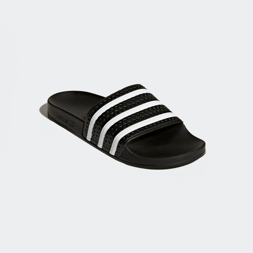 ADILETTE SLIDES - Core Black / White / Core Black