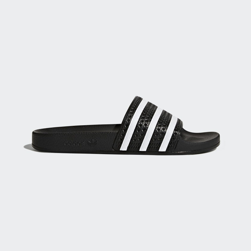 ADILETTE SLIDES - Core Black / White / Core Black