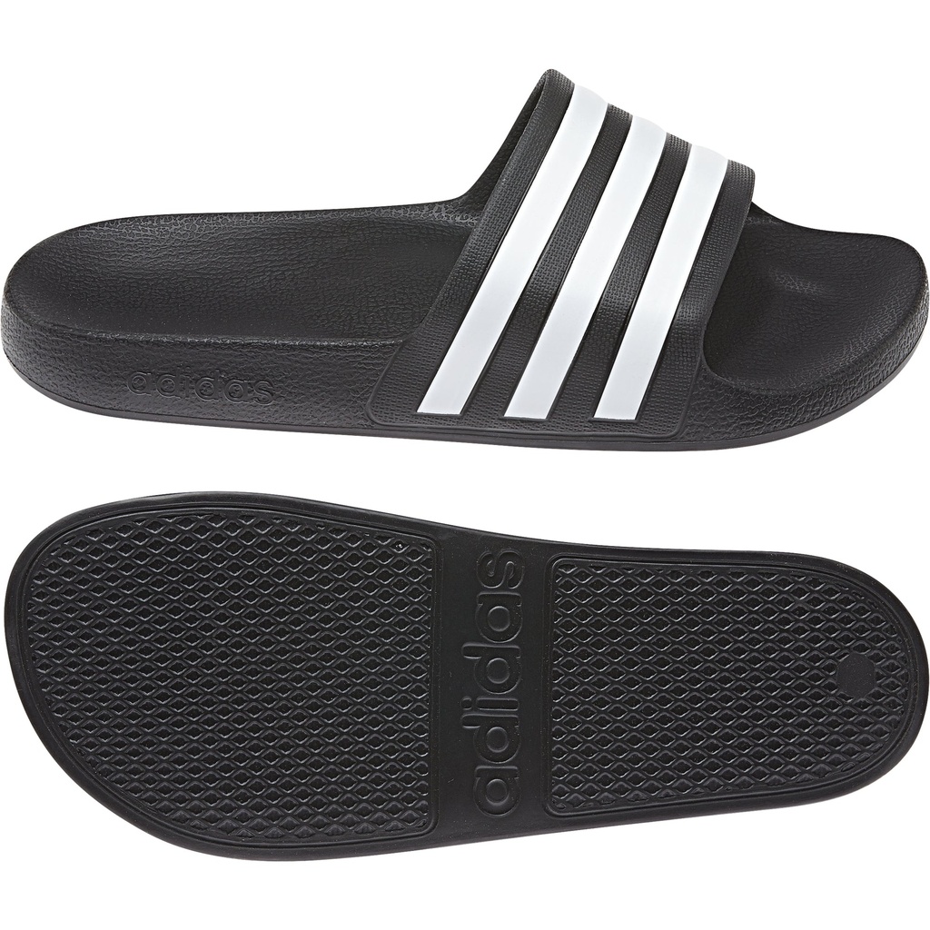 ADILETTE AQUA SLIDES - Core Black / Cloud White / Core Black