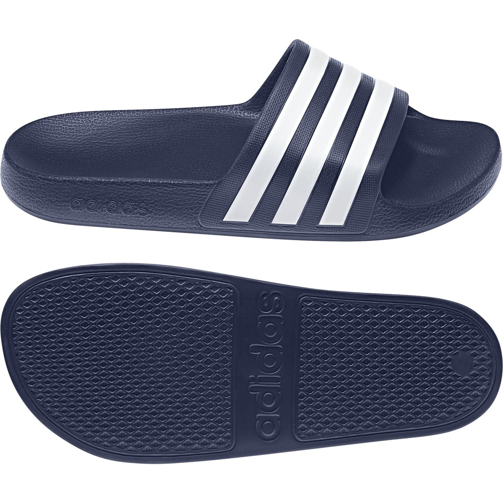 ADILETTE AQUA SLIDES - Dark Blue / Cloud White / Dark Blue
