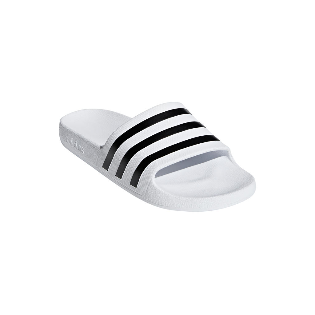 ADILETTE AQUA SLIDES - Cloud White / Core Black / Cloud White