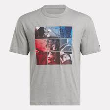 ATR COLLAGE TEE - MEDIUM GREY HEATHER