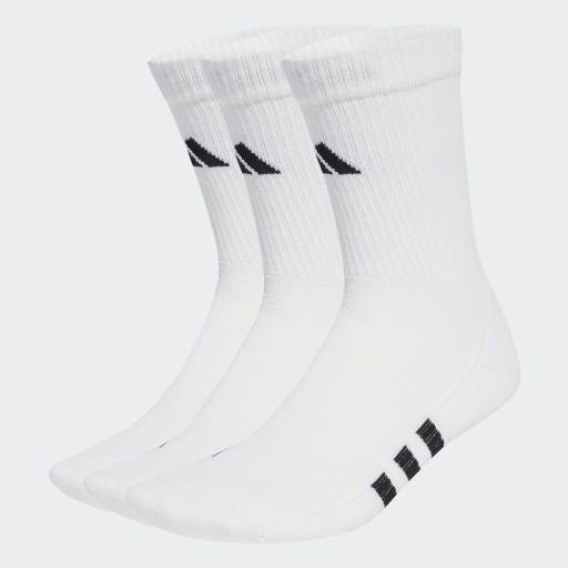 PERFORMANCE CUSHIONED CREW SOCKS 3 PAIRS - White / White / White