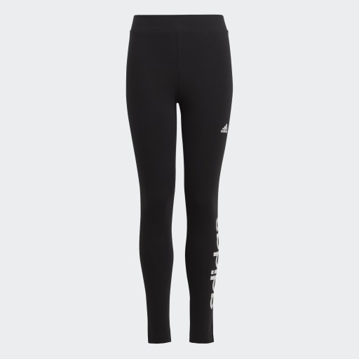 ESSENTIALS LINEAR LOGO COTTON LEGGINGS - Black / White
