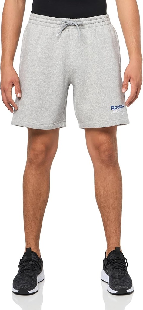 RI BRAND PROUD FLEECE SHORT - MEDIUM GREY HEATHER