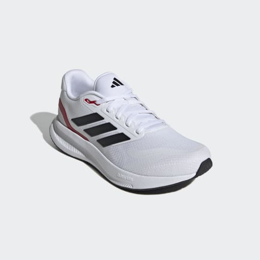 RUNFALCON 5 WIDE RUNNING SHOES - Cloud White / Core Black / Better Scarlet