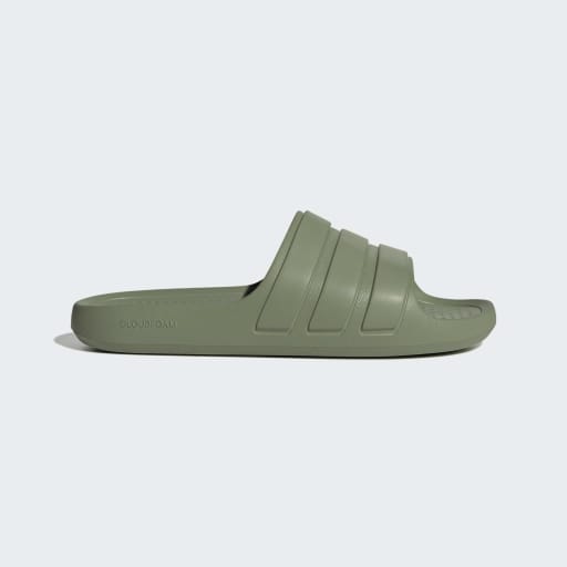 ADILETTE FLOW SLIDES - Tent Green / Tent Green / Tent Green