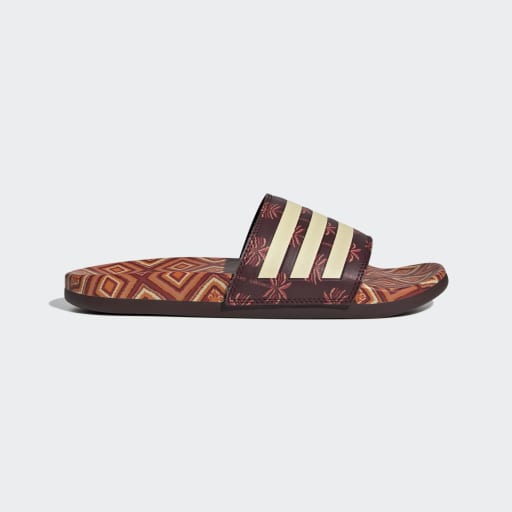ADILETTE COMFORT SANDALS - Mystery Brown / Easy Yellow / Mystery Brown