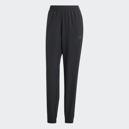 PACER ALL GYM 3-STRIPES WOVEN MID-RISE JOGGERS - Black