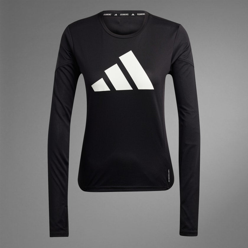 RUN IT LONG-SLEEVE TOP - Black