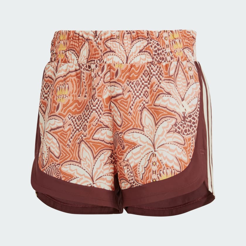ADIDAS X FARM RIO PACER SHORTS - Easy Yellow / Hazy Copper / Active Gold