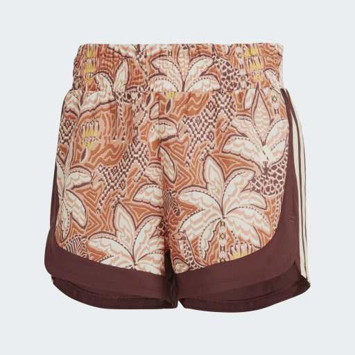 ADIDAS X FARM RIO PACER SHORTS - Easy Yellow / Hazy Copper / Active Gold