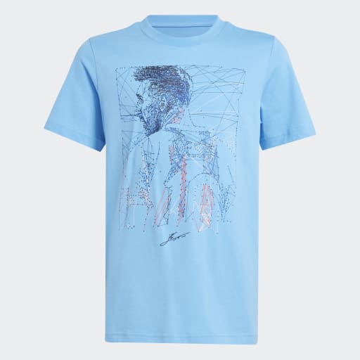 MESSI FOOTBALL GRAPHIC T-SHIRT KIDS - Blue Burst