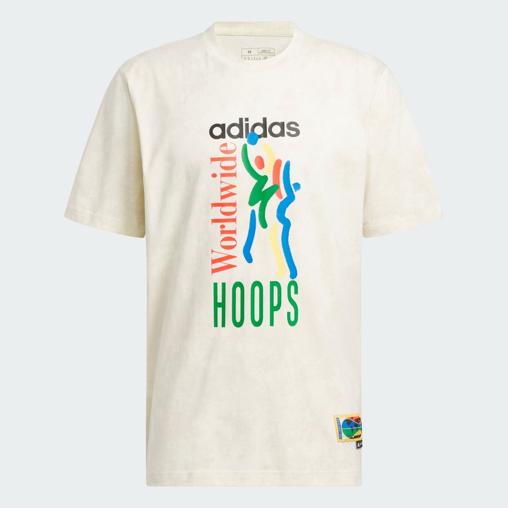 WORLDWIDE HOOPS GRAPHIC T-SHIRT - Ivory / Alumina
