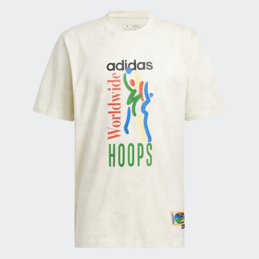 WORLDWIDE HOOPS GRAPHIC T-SHIRT - Ivory / Alumina