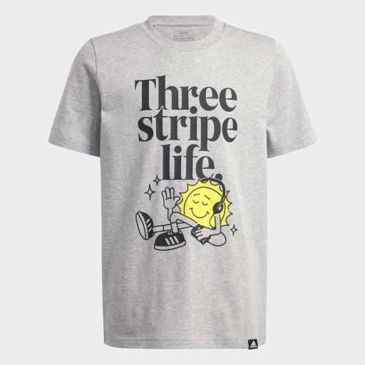 POSITIVITY TABLE GRAPHIC T-SHIRT - Medium Grey Heather