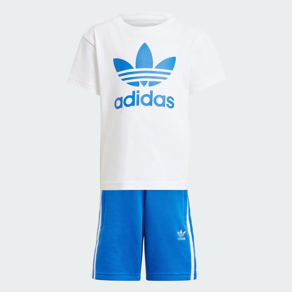 ADICOLOR SHORTS TEE SET KIDS - Blue / White