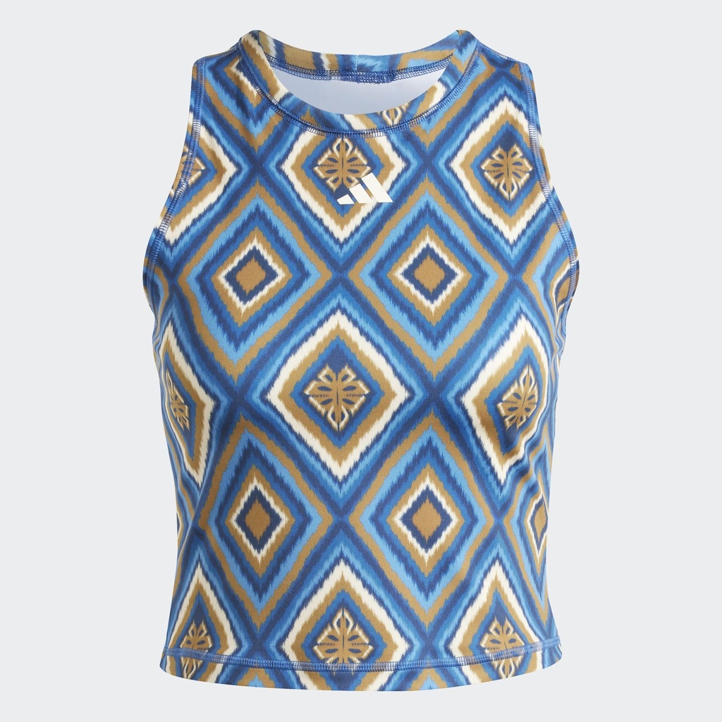 ADIDAS X FARM RIO TRAINING TANK TOP - Night Indigo / Dark Marine / Cream White