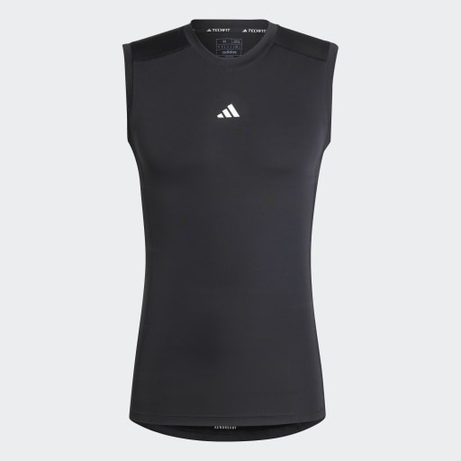 TECHFIT COMPRESSION TRAINING SLEEVELESS TANK TOP - Black