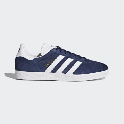 GAZELLE SHOES - Collegiate Navy / White / Gold Metallic