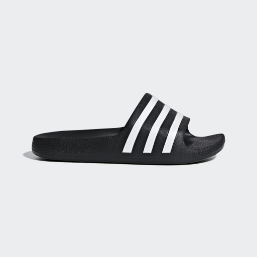 ADILETTE AQUA SLIDES KIDS - Core Black / Cloud White / Core Black