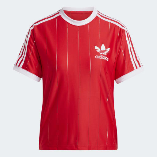 ADICOLOR 3-STRIPES PINSTRIPE T-SHIRT - Better Scarlet