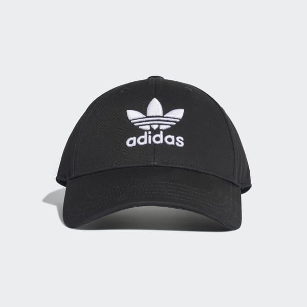 TREFOIL BASEBALL CAP - Black / White