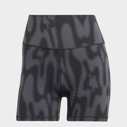 ADIDAS ALL ME PRINTED SHORT LEGGINGS  - Carbon