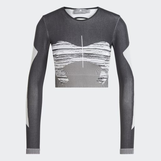 ADIDAS BY STELLA MCCARTNEY TRUESTRENGTH SEAMLESS YOGA LONGSLEEVE  - Black