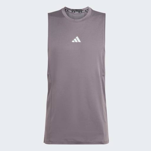 ADIDAS D4T HIIT WORKOUT HEAT.RDY TANK  - Charcoal
