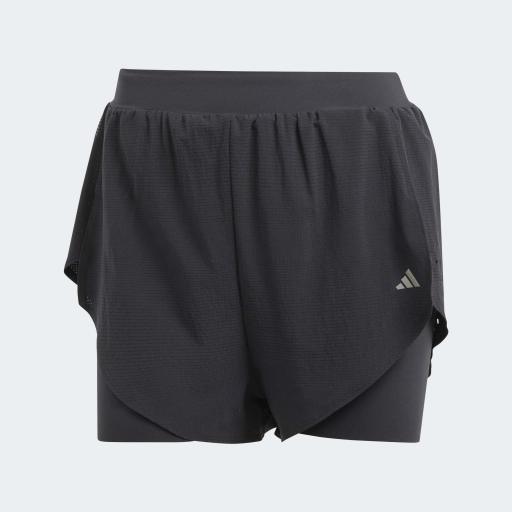 ADIDAS DESIGNED FOR TRAINING HEAT.RDY HIIT 2IN1 SHORT  - Black