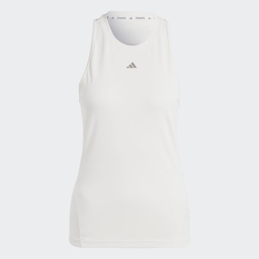 ADIDAS DESIGNED FOR TRAINING HEAT.RDY HIIT TANK  - Chalk White