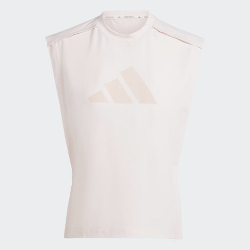ADIDAS POWER PERFORMANCE BIG LOGO TANK  - Putty Mauve