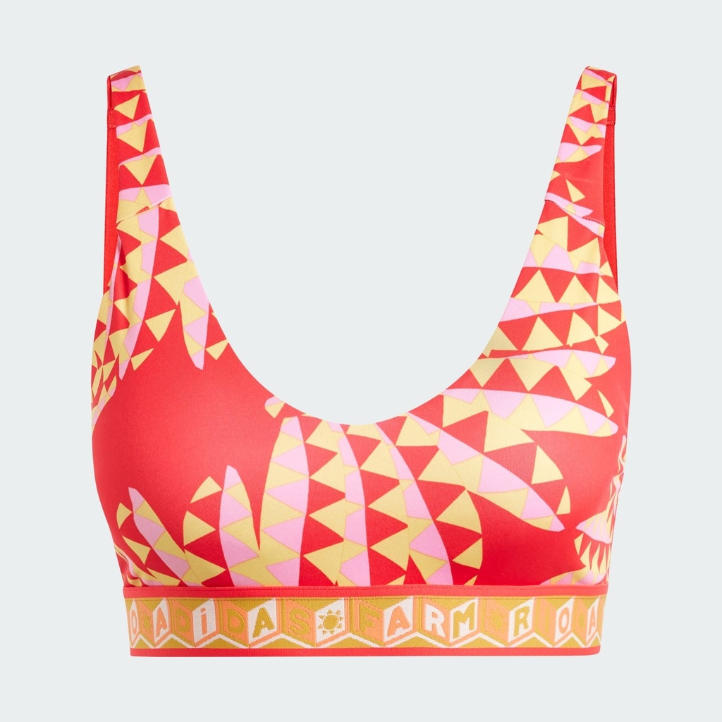 ADIDAS X FARM MEDIUM SUPPORT BRA  - Tomato