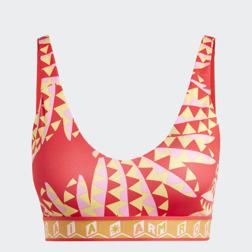 ADIDAS X FARM MEDIUM SUPPORT BRA  - Tomato