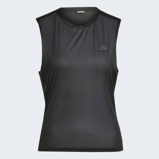 ADIZERO RUNNING TEE WOMEN  - Black