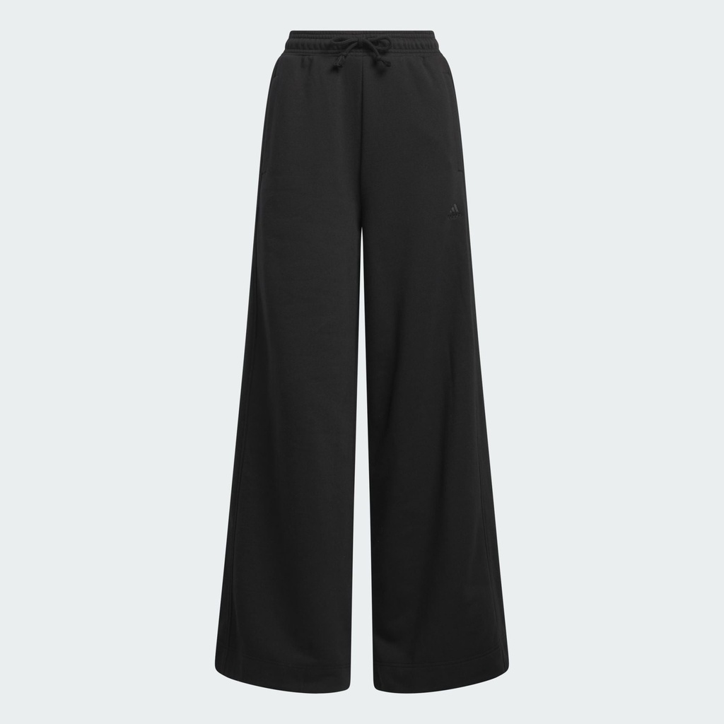 ALL SZN FLEECE WIDE LEG PANTS  - Black
