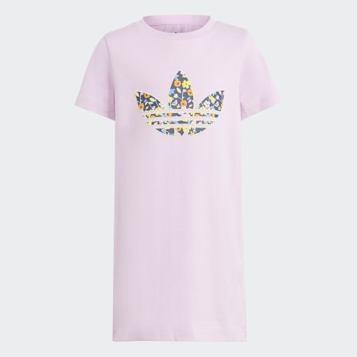 FLORAL TEE DRESS  - Bliss Lilac