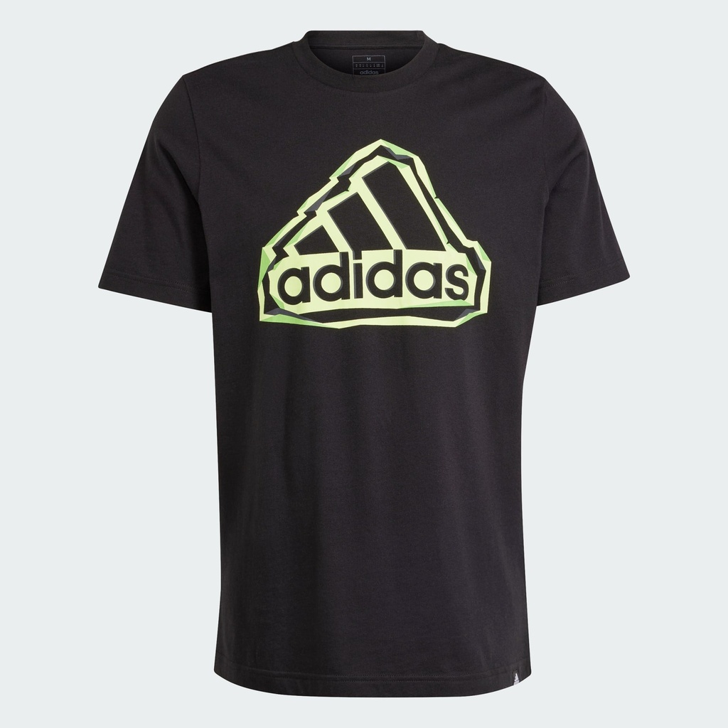 FOLDED BADGE GRAPHIC TEE  - Black