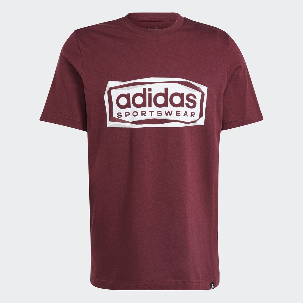 FOLDED SPORTSWEAR GRAPHIC TEE  - Shadow Red
