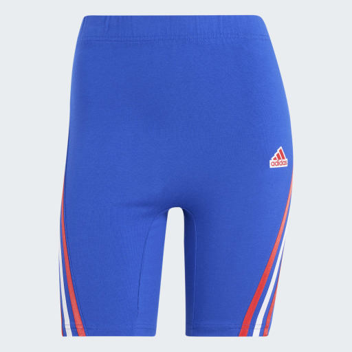 FUTURE ICONS THREE STRIPES BIKER SHORT  - Semi Lucid Blue