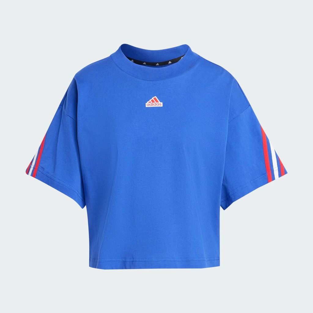 FUTURE ICONS THREE STRIPES T - Semi Lucid Blue
