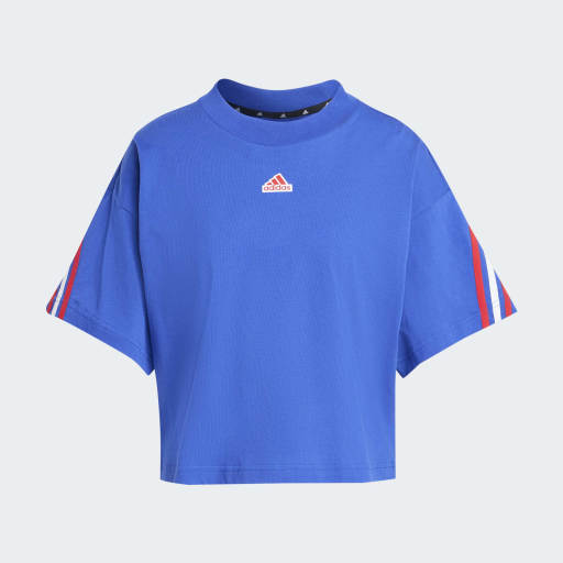 FUTURE ICONS THREE STRIPES T - Semi Lucid Blue