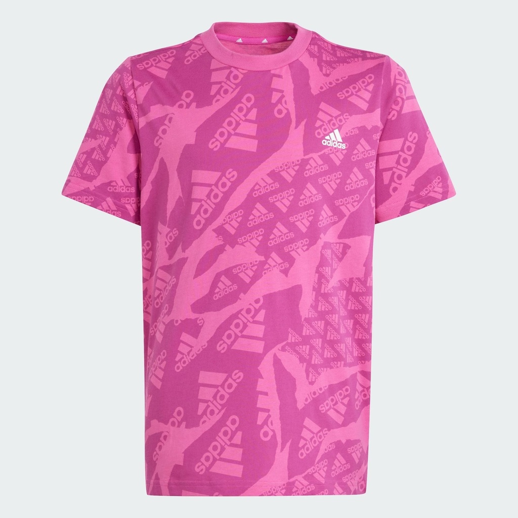 ESSENTIALS ALLOVER PRINTED T JUNIOR - Semi Lucid Fuchsia