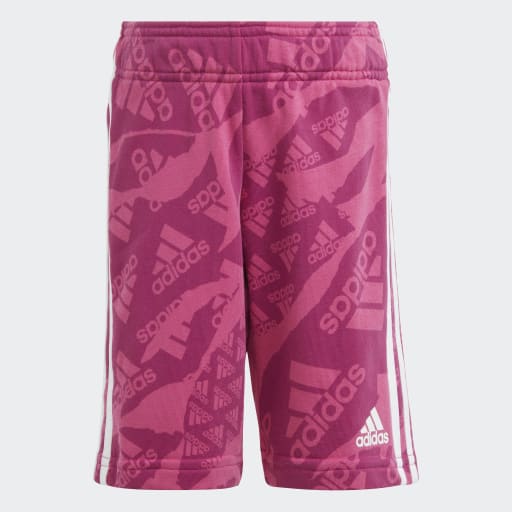 LITTLE KIDS ESSENTIALS ALLOVER PRINTED SHORT  - Semi Lucid Fuchsia