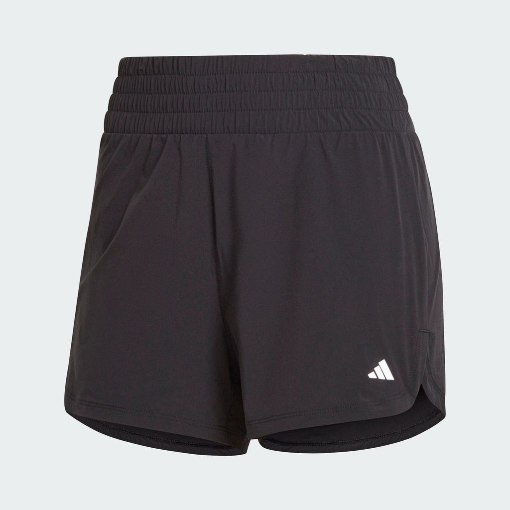 PACER STRETCH WOVEN ZIPPER POCKET LUX SHORTS  - Black