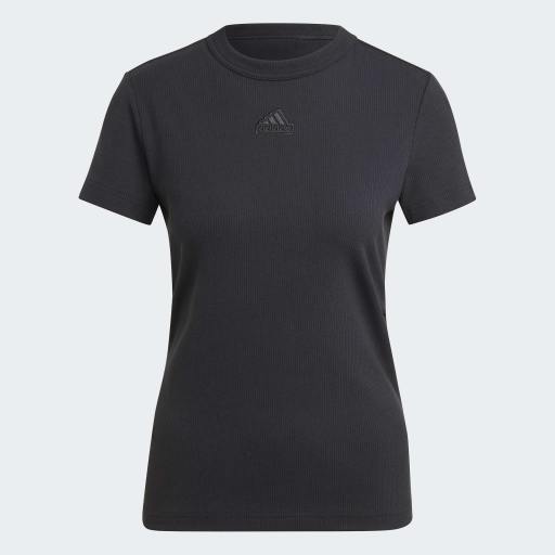 RIB FITTED T - Black