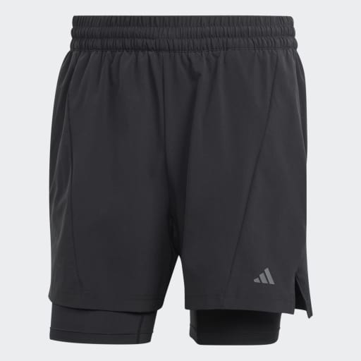 DESIGNED FOR TRAINING YOGA PREMIUM 2IN1 SHORTS - Black