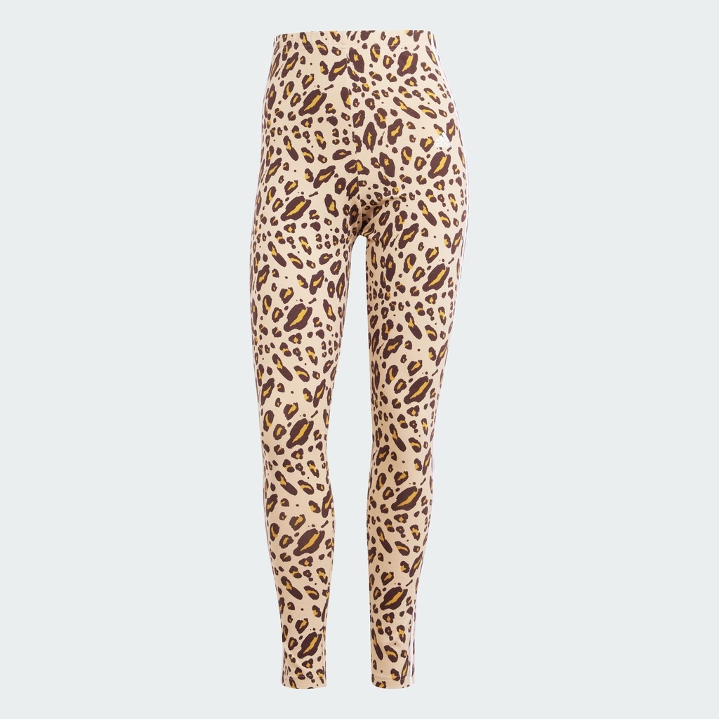 ESSENTIALS 3 STRIPES ANIMAL PRINT LEGGING - Magic Beige